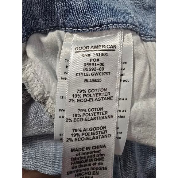 Good American Good Waist Crop Skinny Jeans – BLUE635, Size 16 - Picture 6 of 14